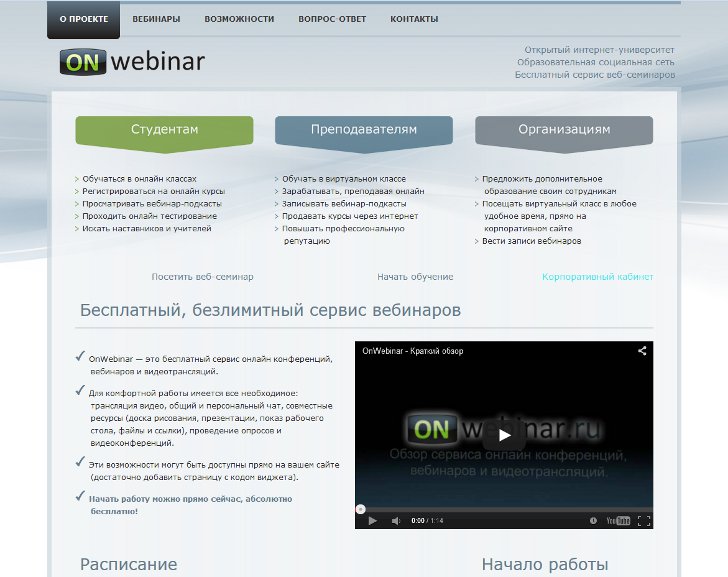 Бесплатное проведение вебинаров на OnWebinar
