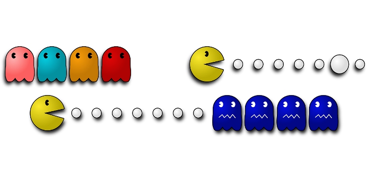 Персонажи игры Pac Man