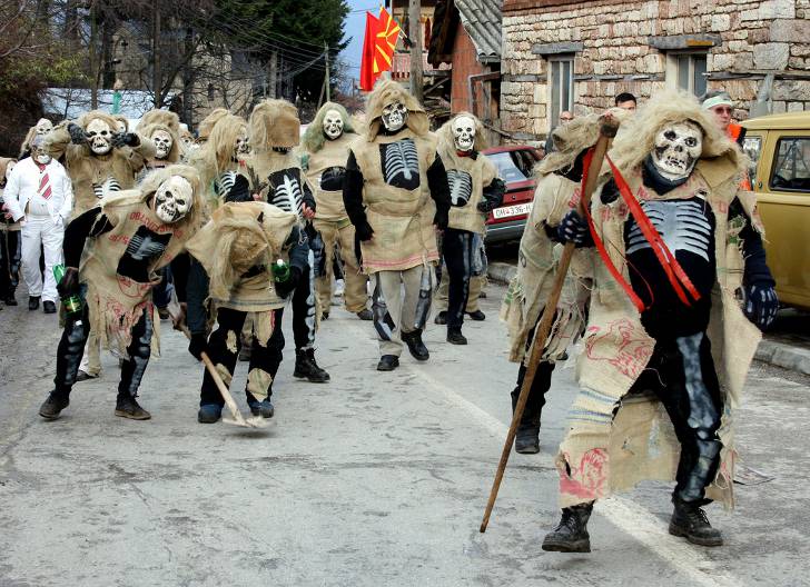 Вевчанский карнавал в Македонии
