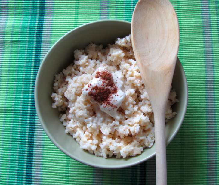 Рисовая каша для ребенка на завтрак