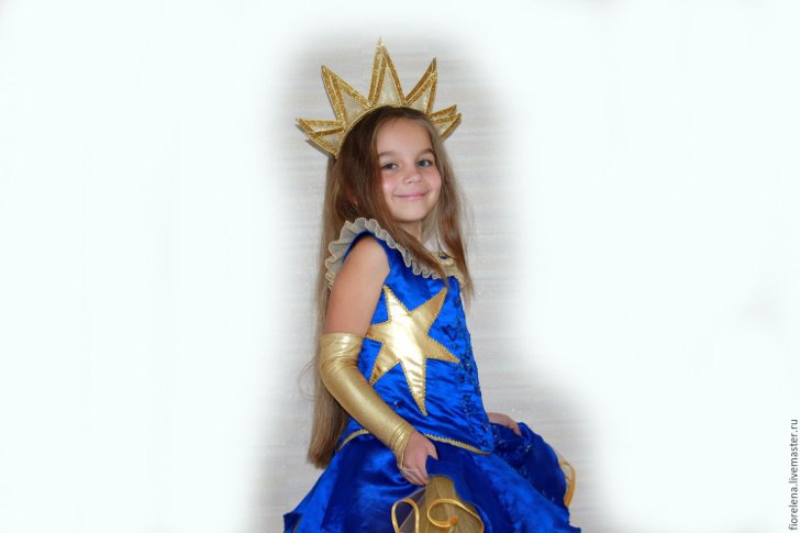 Пример костюма Звездочки для девочки на Новый год