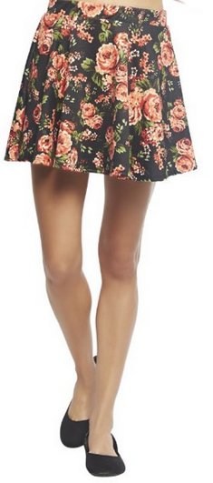Мини-юбка с цветочным принтом