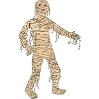 Костюм мумии на Хэллоуин