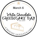 Национальный день чизкейка с белым шоколадом в США
