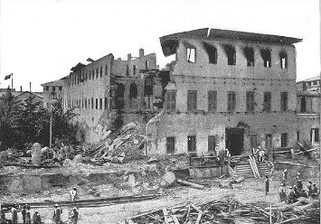 Руины султанского дворца в Занзибаре после самой короткой в истории войны