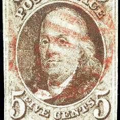 Первая марка США 1847 года