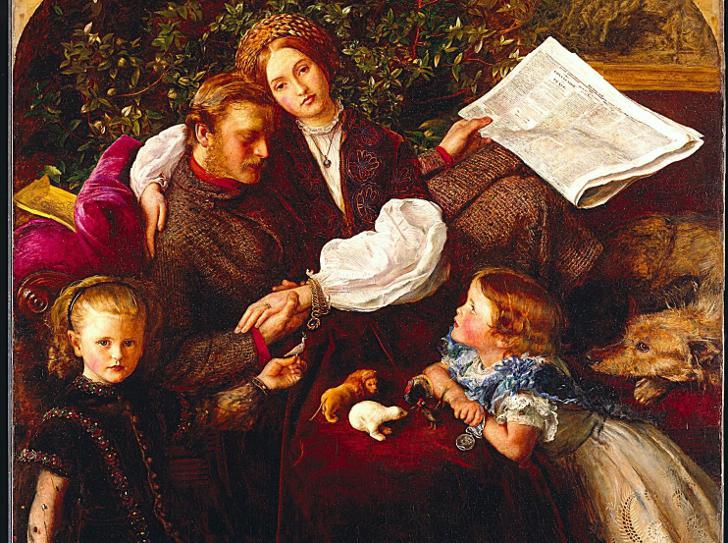 Фрагмент картины Джона Эверетта Милле, изображающей его семью с Эффи Грей
