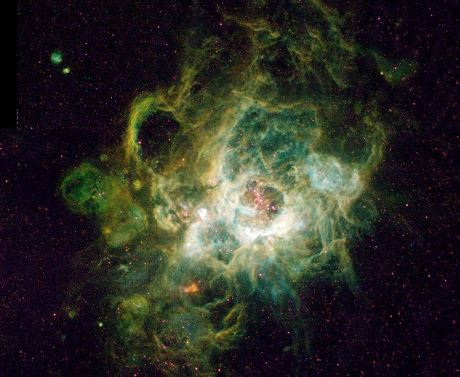 Снимок «Хаббла», гигантская область звездообразования NGC 604