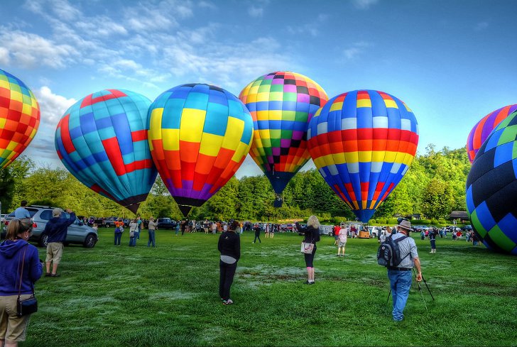 Фестиваль воздушных шаров Helen to the Atlantic Balloon Race