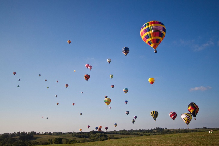 Фестиваль воздушных шаров National Balloon Classic в Индианоле