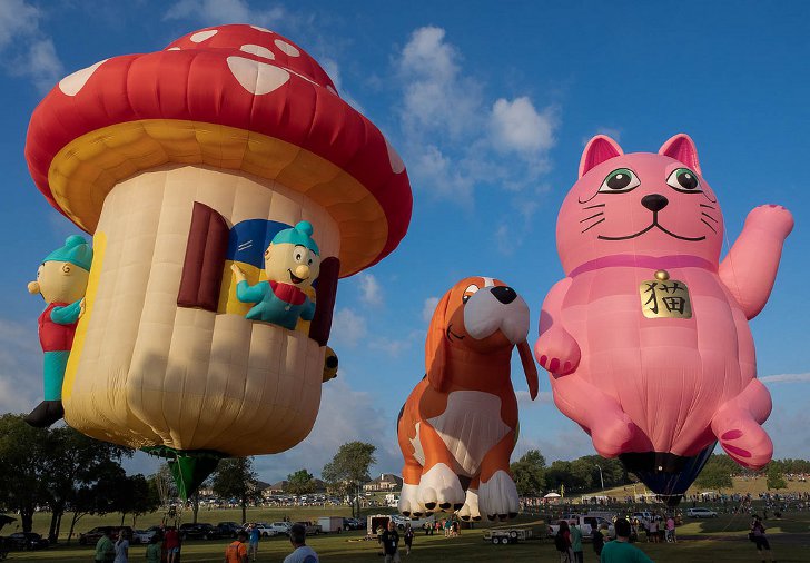 Фестиваль воздушных шаров в Плейно