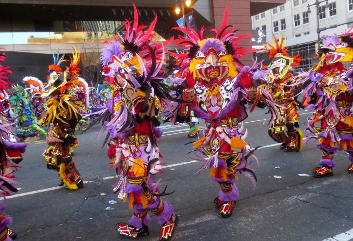 Новогодний парад ряженых в Филадельфии