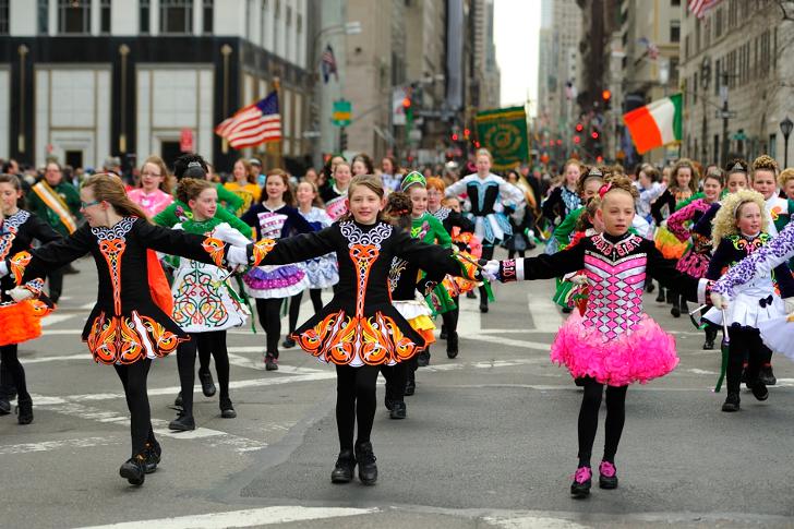 Парад в честь Дня святого Патрика в Нью-Йорке