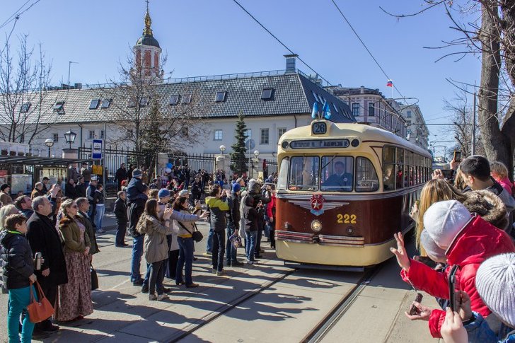 Московский парад трамваев