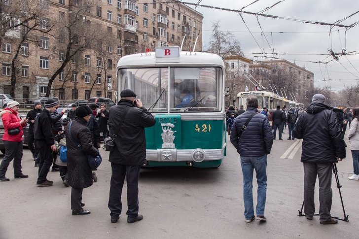 Московский парад троллейбусов