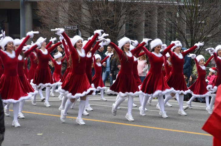 Парад Санта-Клауса в Ванкувере